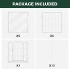 FXW AuraSpace Pro Acrylic & Wire Mesh Indoor Dog Playpen, 24" H, 12 Panels | Clear View, Heavy-duty Metal, Flexible Layouts, Easy Walk-Through, For Puppies & Small Dogs, Patented