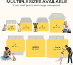 Luciphia Waterproof Pet Blanket, Washable Reversible Sherpa Fleece Throw | Liquid-proof furniture protector for bed and couch, soft reversible sherpa fleece for dogs, cats blue, XS