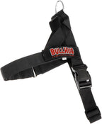 BULLHUG Adjustable Dog Harness– No Pull, No Choke – for English Bulldogs, French Bulldogs, Pugs & Broad-Chested Breeds – Easy, Safe Walks (Black, Small)