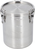 Metal Dog Food Storage Container, Stainless Steel Airtight Pet Food Canister with Lid, Cat Dog Food Holder Bin Cookie Jar Treats Container for Home Kitchen Farmhouse (1600ML)