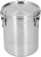 Metal Dog Food Storage Container, Stainless Steel Airtight Pet Food Canister with Lid, Cat Dog Food Holder Bin Cookie Jar Treats Container for Home Kitchen Farmhouse (1600ML)