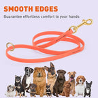 Viper Biothane K9 Working Dog Leash Waterproof Lead for Tracking Training Schutzhund Odor-Proof Long Line with Solid Brass Snap for Puppy Medium and Large Dogs 6ft, Coral