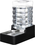 9L Dog Water Bowl Dispenser for Dogs:Leak Resistant Waterer | Filter-Free Design/Gravity Auto Refill/Stainless Steel Bowl/Multi-Pet Friendly/Easy to Clean/Multi-Pet Friendly