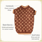 Dog Sweater for Small Dogs, Designer Dog Clothes, Luxury Chewy Pawtton Knit | Designer dog clothes for small dogs with soft knit comfort, luxury styling and easy pullover fit for Yorkies in cold weather.