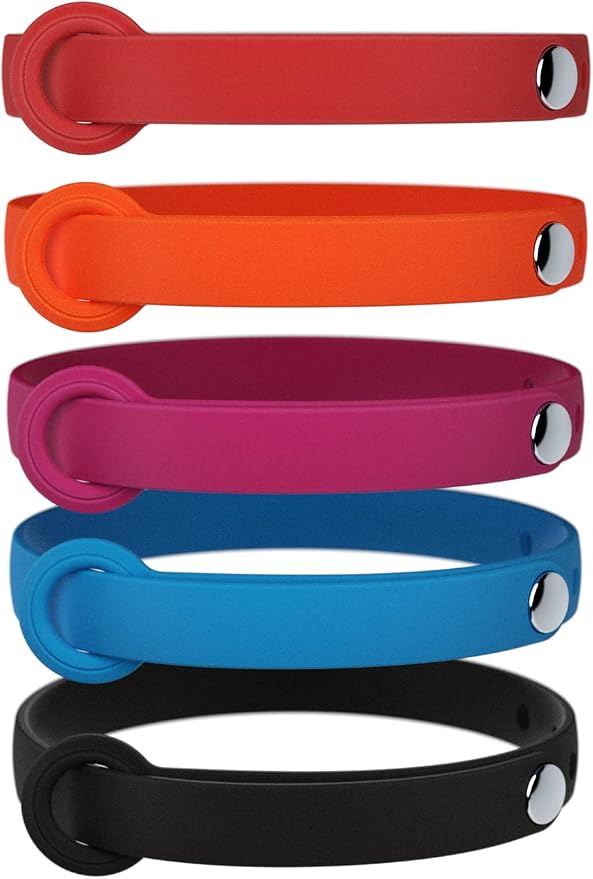 5 Pack Breakaway Cat Collar - Soft, Comfortable, and Lightweight Safety Buckle Collar with ID Tag Ring for Outdoor Cats and Kittens by Nuvuq (6 ⅞" to 10 ¼", Red, Orange, Pink, Blue and Black)