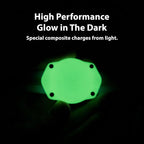AirTag Dog Collar Holder - Waterproof - Elevation Lab (2 Pack) | Secure, Durable, Fits Any Collar Width, Doesn't Dangle, Comfortable, Glow in The Dark
