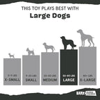 Barkbox Super Chewer Tough Dog Chew Toys for Aggressive Chewers, Dental Stimulating (Antler - Large)