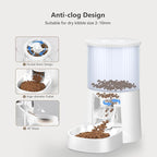 PETULTRA Automatic Cat Feeder: 4L Timed Cats Food Dispenser Programmable 1-6 Meal for Cat and Small Medium Dog- Auto Pet Feeder Dual Power Supply with Desiccant Bag& | Easy to Clean White