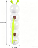 AFP Interactive Cat Toy, Automatic Furry Tail Teaser Toy with Motion Sensor, Electric Cat Toy, USB Rechargeable, Self Play Cat Feather Toy for Indoor Cats, Suction Cup for Stable Play, 1 Replacement
