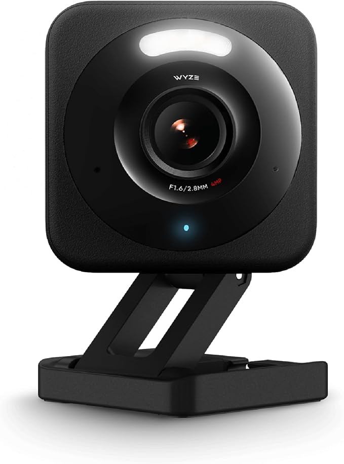 WYZE Cam v4 (Latest Model), 2.5K AI Security Camera, Indoor/Outdoor Cameras for Home Security, Baby Monitor & Pet Camera, Vibrant Color Night Vision, No Subscription Required