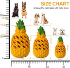 Indestructible Pineapple Dog Toy - Small Aggressive Chewers Training | Heavy Chew, Treat Dispenser, Power Chewer, Durable Puzzle, Tough Interactive, Easy Clean