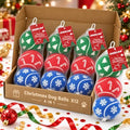 INSUM Christmas Dog Balls Toys, 2.5'' 12 Pack Dog Stocking Stuffers by INSUM