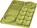 Slow Feeder Bowl for Dogs and Cats, Silicone Lick Mat & Snuffle Mat with Suction Cups - Interactive Puzzle Feeder, Slow Eating, Keep Busy and Reduce Vomiting (15.75" x 10.5" Green)