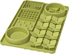 Slow Feeder Bowl for Dogs and Cats, Silicone Lick Mat & Snuffle Mat with Suction Cups - Interactive Puzzle Feeder, Slow Eating, Keep Busy and Reduce Vomiting (15.75" x 10.5" Green)