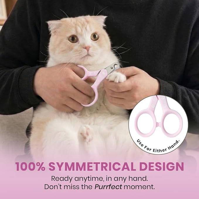 Necoichi Purrcision Stainless Steel Cat Nail Clipper, Made in Japan (Lilac)