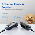 Dog Grooming Kit Dog Clippers for Grooming for Thick Curly Coats | Professional Pet Hair Shaver Paw Trimmer Cordless Rechargeable Low Noise for Dogs Cats Animals Face Ear