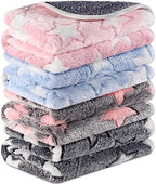 Reginary 4 Pcs Guinea Pig Fleece Cage Liners, Cute Star, 24 x 16 Inch by Reginary