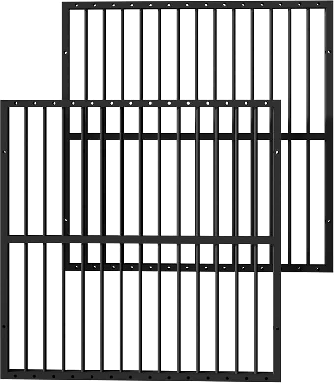 Dog Playpen 32" Height – Heavy Duty, Foldable | 25mm Steel Tubes, 40.8 lbs sturdy frame, rubber non-slip feet, indoor outdoor, Small Medium Dogs