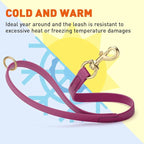 Viper Biothane K9 Working Dog Leash Waterproof Lead for Tracking Training Schutzhund Odor-Proof Long Line with Solid Brass Snap for Puppy Medium and Large Dogs 20in, Magenta Pink