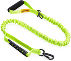 6FT Highly Reflective Heavy Duty Elastic Bungee Medium and Large Dog Leash Shock Absorbing with Comfortable Padded Handle and Traffic Handle Suitable for Training