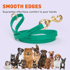 Viper Biothane K9 Working Dog Leash Waterproof Lead for Tracking Training Schutzhund Odor-Proof Long Line with Solid Brass Snap for Puppy Medium and Large Dogs 4ft, Teal