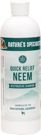 Nature's Specialties Quick Relief Neem Shampoo for Dogs Cats, Non-Toxic Biodegradeable, 16oz