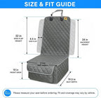 Bark Lover Deluxe Dog Seat Cover for Front Seat-More Durable Spill-Resistant Front Seat Protector, High Heat Resistant and Nonslip Front Seat Cover for Dogs Kids, Universal Size (Grey,1 Pack)