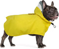 Waterproof Dog Raincoat with Hood, Windproof Rain Jacket for Small Dogs | Adjustable Dog Rain Coat with Leash Hole, Reflective Poncho for Rainy&Snowy Day, Fits Dachshund, Bichon, Shih Tzu
