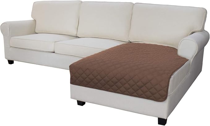 Easy-Going Sectional Couch Covers for Dogs L Shape Sofa Cover Reversible Sofa Slipcover Chaise Lounge Cover Furniture Protector Cover for Pets Dog Cat (42 x 68 inches, Brown/Brown) | Soft Sofa Slipcover For Dogs, Fits Left/Right Chaise Lounge Protector...