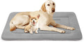 Dog Bed Soft Dog Crate Bed Pad Mat, 48 in Non Slip Bottom Washable Beds for Extra Large Dogs, Pet Bed Mattress Kennel Pad, Clay Gray