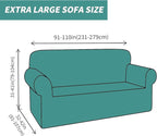 YEMYHOM Couch Cover Latest Jacquard Design High Stretch Extra Large Sofa Covers Pet Dog Cat Proof Oversized Slipcover Non Slip Magic Elastic Furniture Protector (X-Large, Leaf Pattern Light Gray)
