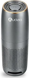 Aucleia Mini Portable Air Purifier for Car Office Travel, Cool Gray | Compact Air Purifier With Aromatherapy Function, Usb Powered Mini Usb Air Purifier Removes Pet Odor, Smoke, Dust And Pollen