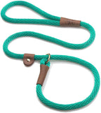 Mendota Pet Slip Leash - Dog Lead and Collar Combo - Made in The USA - Kelly Green, 1/2 in x 4 ft - for Large Breeds