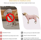 Dog Pyjamas PJS Sweater Clothing and Loungewear Suitable for Medium to Large Breeds of Dogs, Neutering Suits, Extra-Large Stretch Fabric, Four-Legged Dogs Clothes Pyjamas (Sweater Pink, 5XL)