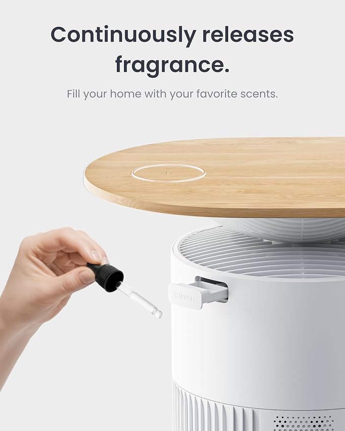 SwitchBot Air Purifier for Home Large Room, Matter, Up to 3620 ft², Air Purifier for Wildfire Smoke, Pets, Odors, 20dB, Washable Pre-filter, Pet Mode, RGB Light, Work with Alexa, HomeKit, Google Home