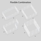 LURIVA Transparent Clear Small Animal Playpen, Guinea Pig Cages, Puppy Dog Playpen, Pet Playpen, Rabbit Bunny Indoor Fence Pen Enclosure, White Clear Plastic Playpen,12X12 Inch, 12Panels