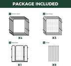 FXW AuraSpace Pro Acrylic & Wire Mesh Indoor Dog Playpen, 24" H, 8 Panels | Clear View, Heavy-duty Metal, Flexible Layouts, Easy Walk-Through, For Puppies & Small Dogs, Patented