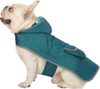 HDE Reversible Hooded Dog Raincoat Slicker Poncho for Small Medium Large Dogs - Dinosaurs - S - Rubber