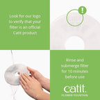 Catit Flower Fountain with Triple Action Filter, Cat Drinking Water Fountain, 3 L, Green | Cat Drinking Water Fountain