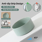 Havniva Ceramic Dog Bowls, Dog Food and Water Bowl Set, Dog Water Bowl | 6.1” Ceramic Dog Food Bowls with Non-Slip Rubber Base, Large Capacity, Double Dog Feeding Bowls for Small and Medium Dogs