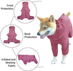 Dog Pajamas for Large Dogs,Extra Large Stretch, Suitable for Adult, Medium-Sized Dogs, Large Pet Jumpsuit Four-Legged Dog Clothes, Pet Clothing. (Red Color, 2XL)