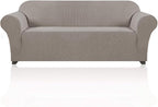 Stretch Sofa Cover Slipcover Couch Covers for 3 Cushion Couch Furniture Protector Sofa Covers with Non Slip Elastic Bottom Dogs Pet Friendly Fitted(Large Sofa 90"-100",Taupe)