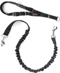 Mighty Paw Hands Free Dog Leash | Bungee Waist Leash for Dog Walking. Pet Running Hands Free Tether for Large, Medium & Small Breeds. Pet Waist Belt (36" - 48") Up to 150 lbs - Black