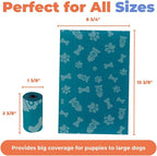 Best Pet Supplies Poop Bags for Dogs - Turquoise, 240 Count | Scented, Leak-proof, Easy-Tear perforations, 15 Thick Bags per roll, Outdoor Walking & Travel, Fits Standard Holders