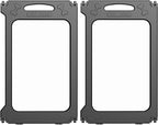 Clear Dog Playpen Extension Panels, 2 Pack, Height 30 inch, Black