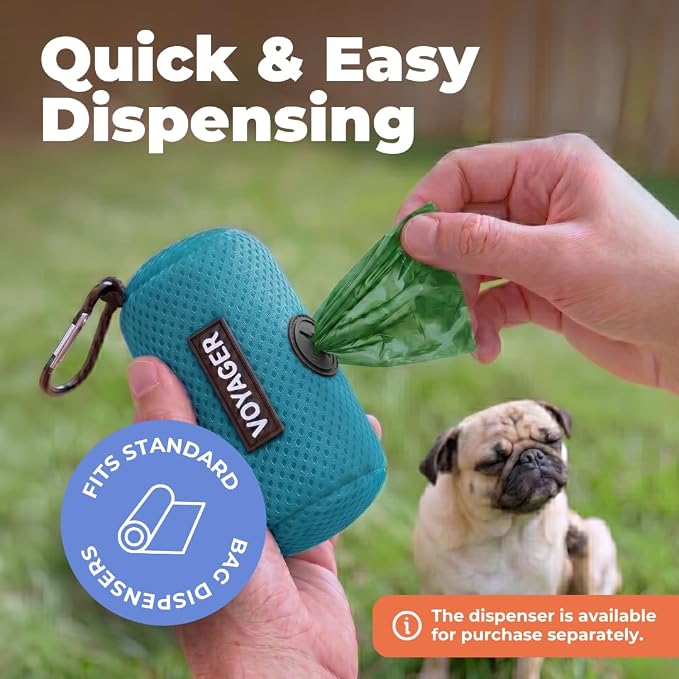 Best Pet Supplies GRS Poop Bags for Dogs - 600 Count, Green, | Unscented, 50% Post-Consumer Recycled Plastic, Leak-proof, Easy-Tear perforations, Thick Bags, Fits Standard Holders