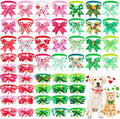 Huhumy 50 Pcs Valentine's Day Dog Bow Ties St. Patrick's Dog Collars Bulk by Huhumy