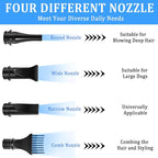 Dog Dryer for Large Dogs 5.2HP 3800W High Velocity Pet Hair Dryers | with Heater for Grooming, Spind Temperature Adjustable Pet Dryer Machine with 4 Nozzles (Black)