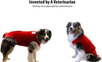 SurgiSnuggly Veterinary Invented Dog Surgical Recovery Suit for Female Spay or Male Dogs Neuters,Cone Alternative, Original Dog Onesie Bodysuit for After Surgery Small, Medium, Large Dogs LL R EC