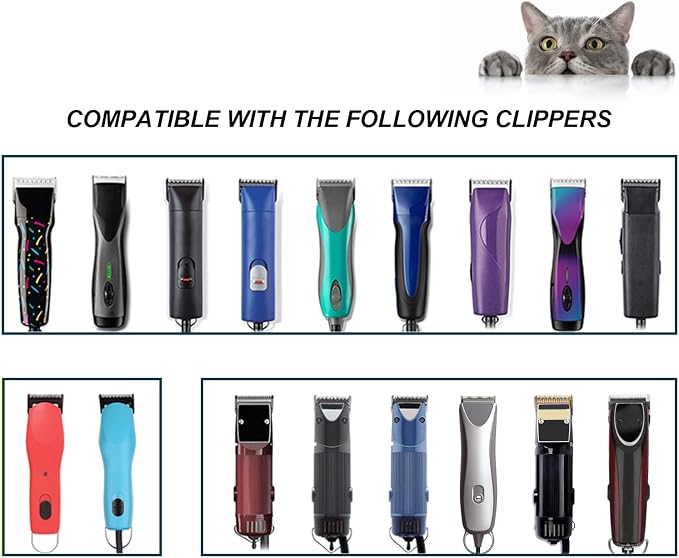 Black Detachable Dog Blades Set Compatible with Andis/Oster A5 Grooming | Compatible with wahl km10 dog clipper,Made of Stainless Steel Blade,Include 7FC+5FC+4FC,3 Pack